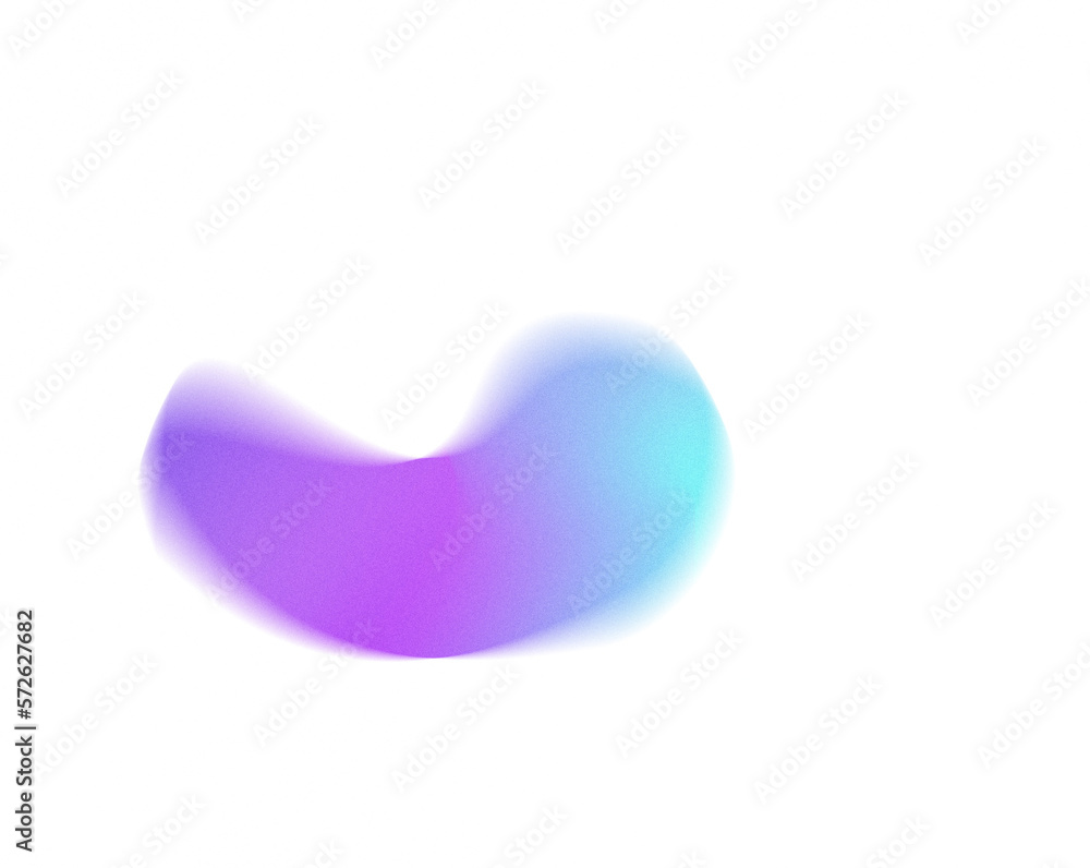 Aufkleber grainy gradient textured blob shapes. abstract transparent png element. trendy design resources, pur