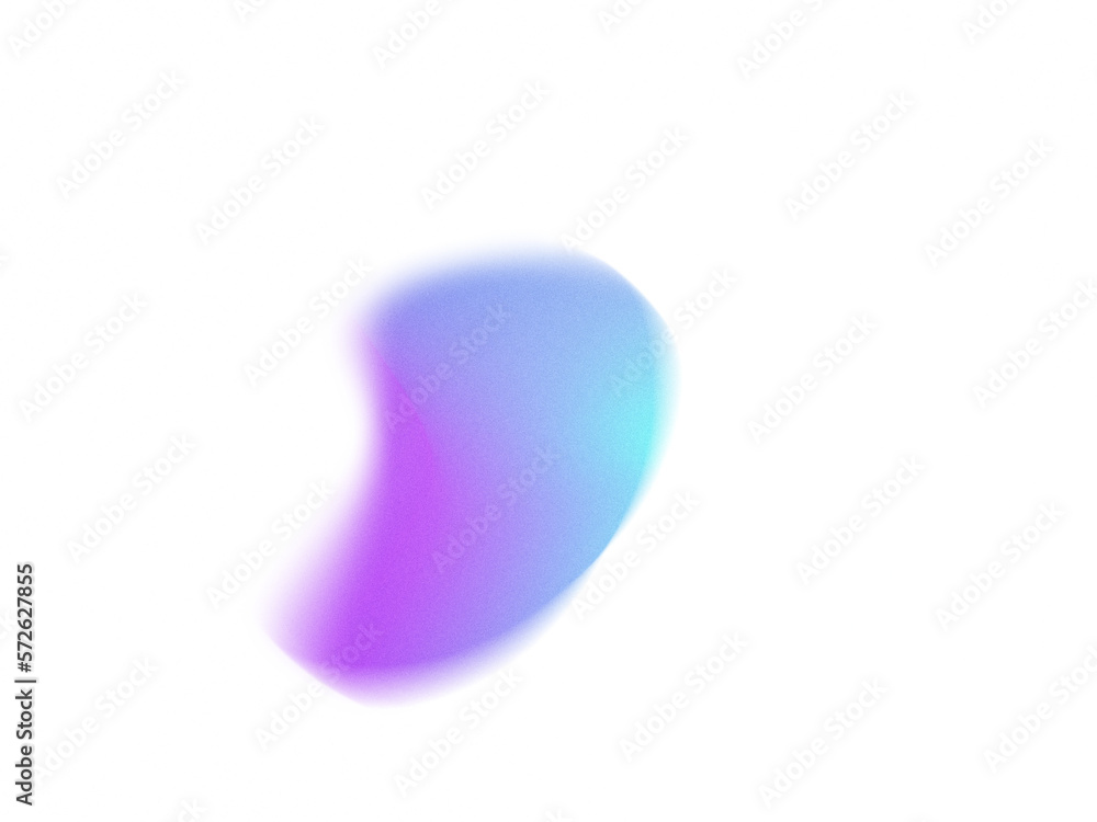 Aufkleber grainy gradient textured blob shapes. abstract transparent png element. trendy design resources, pur