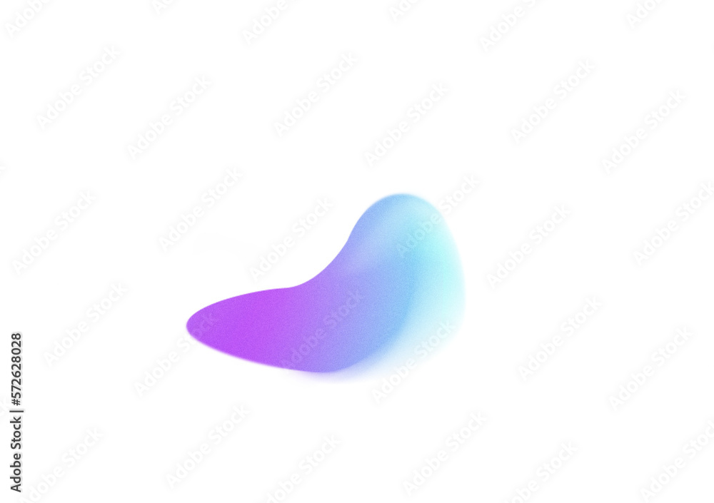 Aufkleber grainy gradient textured blob shapes. abstract transparent png element. trendy design resources, pur