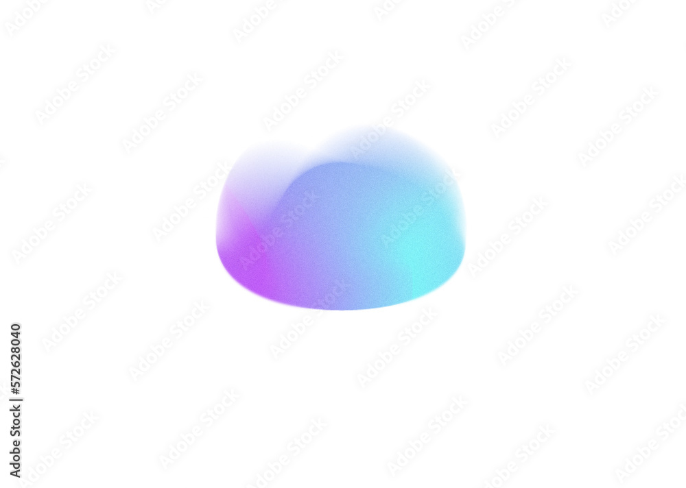 Aufkleber grainy gradient textured blob shapes. abstract transparent png element. trendy design resources, pur