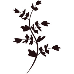 Silhouette Plant Shapes