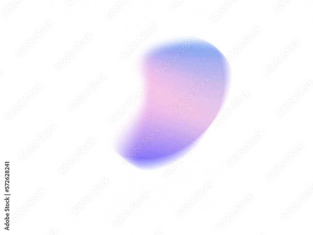 Poster grainy gradient textured blob shapes. abstract transparent png element. trendy design resources, pur
