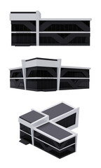 3d Office Building isolated