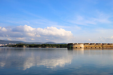 Fototapeta premium Historical St. Nicholas Fortress in Sibenik, Croatia.