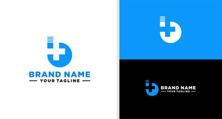 LETTER B LOGO DROP WATER HEALTHCARE NEGATIVE SPACE EDITABLE