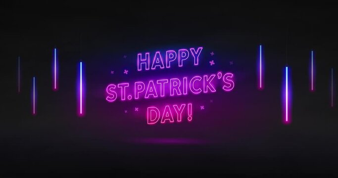 Happy St. Patrick's Day Neon Sign
