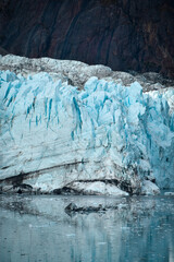 Fototapeta na wymiar Close-up view of Margerie Glacier in Glacier Bay, Alaska