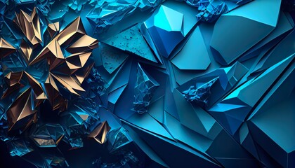 blue crystal wallpaper
