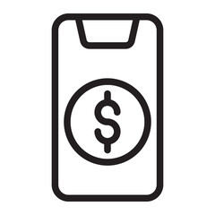 online money line icon
