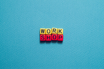 Workshop - word concept on cubes, text