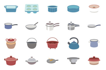 Set of kitchenware Icons
