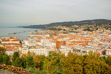 View of the castle of San Giusto in Trieste, Friuli Venezia Giulia - Italy