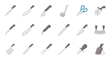 Set of kitchenware Icons