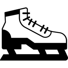 Ice blading Vector Icon fully editable

