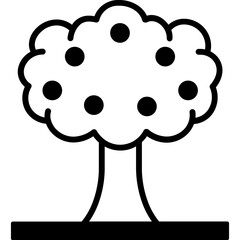 Fruit tree Vector Icon fully editable

