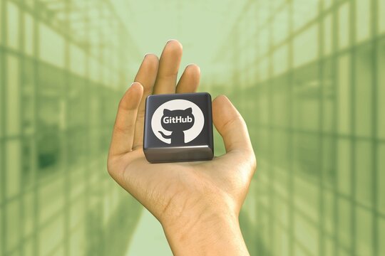 github, social media background