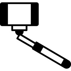 Mobile selfie Vector Icon fully editable

