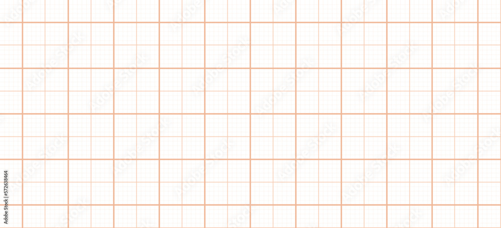 Poster orange millimeter graph paper grid background. seamless pattern math paper texture. desigh for rchit