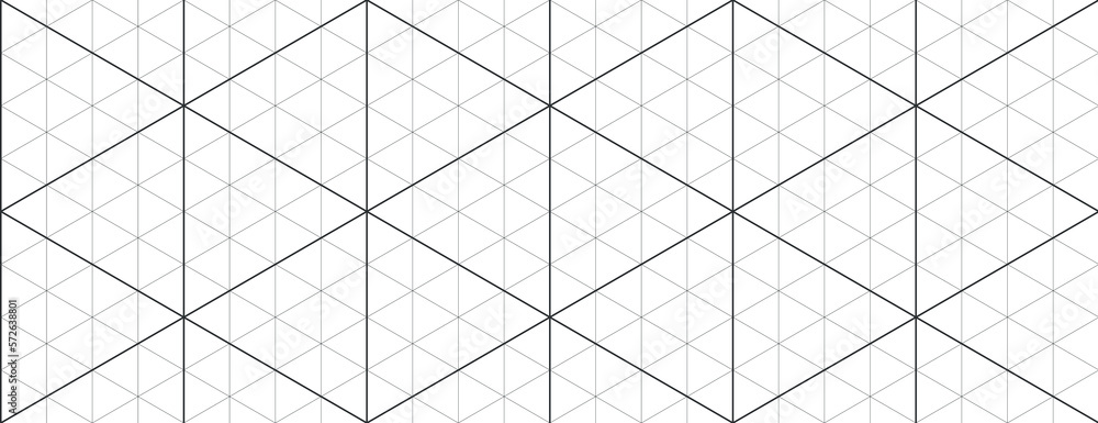 Poster black isometric grid graph paper background. seamless pattern guide background. desigh for engineeri