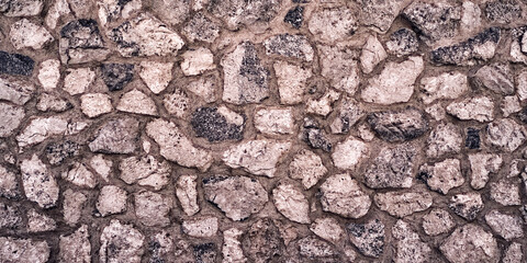 Natural Stone Wall Textured Background