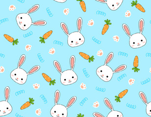 Cute Doodle Rabbit pattern