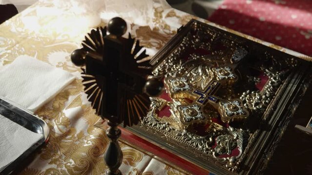 Orthodox church from the small town of Busteni, Romania