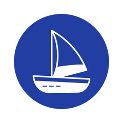 Boat Vector Icon fully editable

