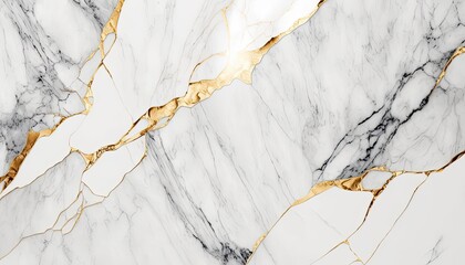 Natural White and Gold marble texture for skin tile wallpaper luxurious background. Creative Stone ceramic art wall interiors design generative ai