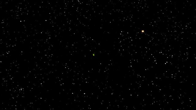 Feb 14-15 2023 the rare green comet C/2022 E3(ZTF) made its closest pass by Aldebaran. This video shows the comet near Taurus 4 sec at f/2.8, ISO 3200, Sony FE 2.8/70-200 GM OSS II @200mm Sony a7S III