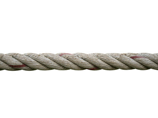 rope with knot.Useful to hold objects firmly, safely, and strong isolate on white background.
