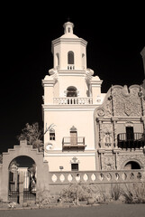 Infrared Detail San Xavier Mission Tuscon Arizona