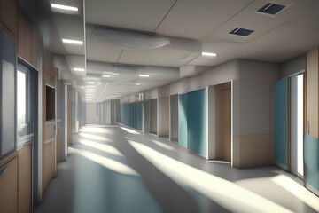 corridor in office-Generate AI
