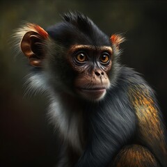 Sapajus xanthosternos Monkey Generative AI