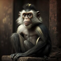 Cacajao hosomi Monkey Generative AI