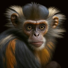 Obraz premium Callibella humilis Monkey Generative AI