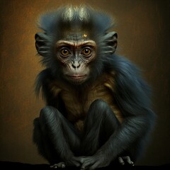 Chiropotes satanas Monkey Generative AI