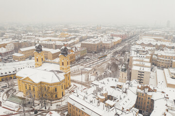 Debrecen Main Sreet drone photos