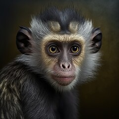 Saguinus fuscicollis Monkey Generative AI