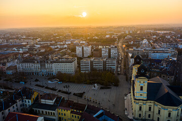 Debrecen Main Sreet drone photos