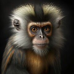 Obraz premium Saguinus imperator Monkey Generative AI