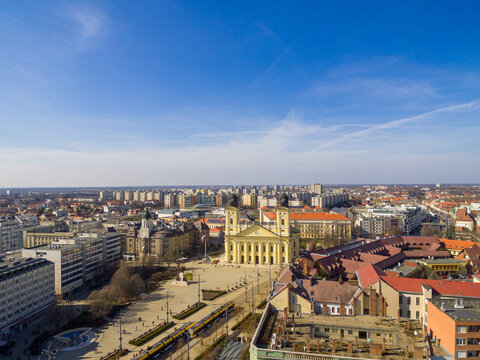 Debrecen Main Sreet drone photos