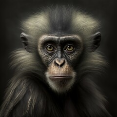 Fototapeta premium Saimiri collinsi Monkey Generative AI
