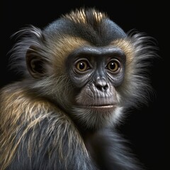Fototapeta premium Sapajus macrocephalus Monkey Generative AI