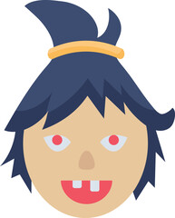 halloween witch and avatar