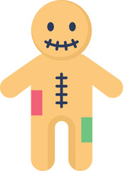 halloween gingerbread man and gingerbread