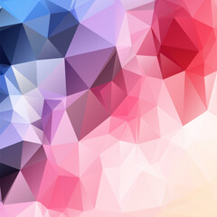 Multicolored polygonal abstract mosaic geometric background pattern low poly polygon triangle texture
