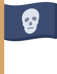 halloween pirate flag and flag