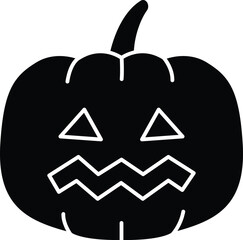 halloween pumpkin and scary