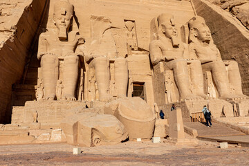 Abu Simbel Great Temple of Ramesses II. Abu Simbel, Egypt. Africa. 