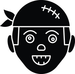 halloween zombie and scary